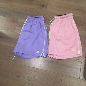 2 pairs of women’s Adidas shorts